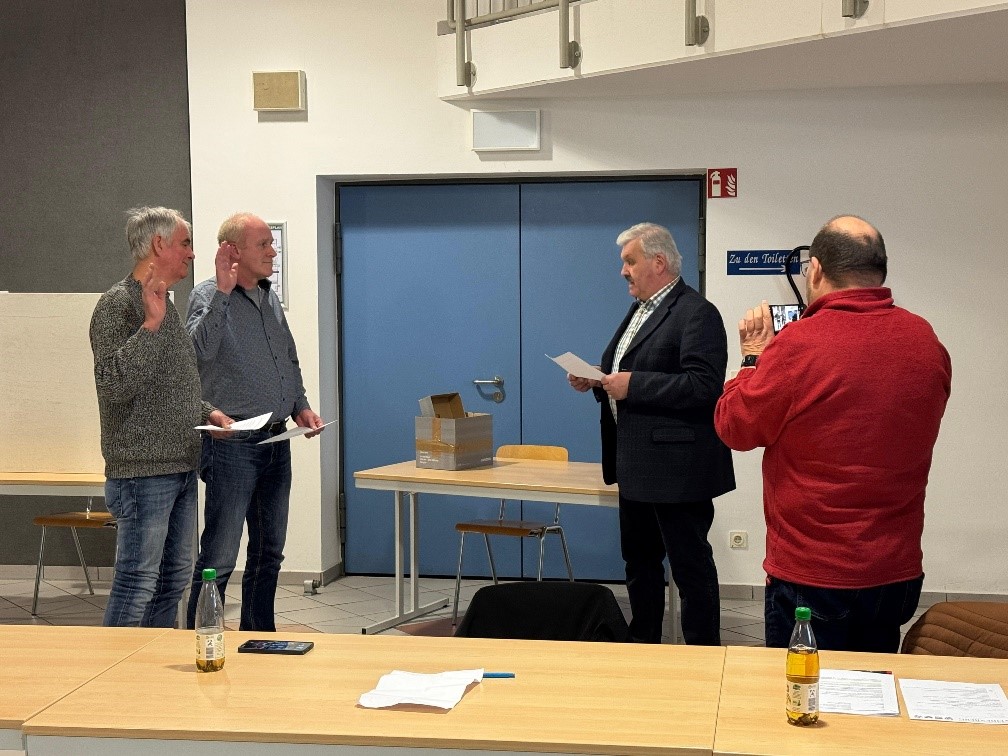 Vereidigung neue Feldgeschworene