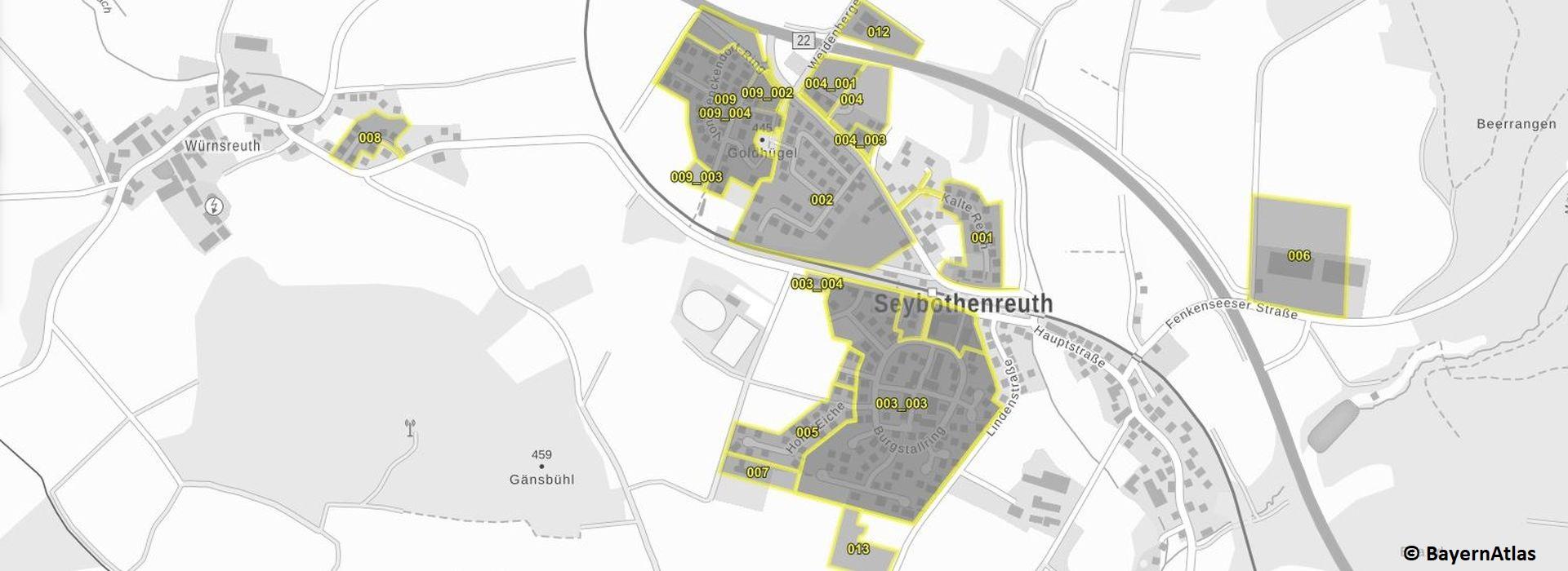 Übersicht Seybothenreuth im Geoportal Bayern